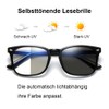 IEYELUUK Photochrome Lesebrille für Damen Herren mit Federscharnier, Selbsttönende Lesehilfe