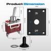 Toggle Switch, Malictele 12V 30A Heavy Duty ON/Off 2Pin SPST
