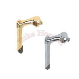ALTA Steel Plated 2Bolt Gooseneck Lowrider Bicycle Stem Bike 22.2mm OR 21.1mm - Gold, 21.1mm