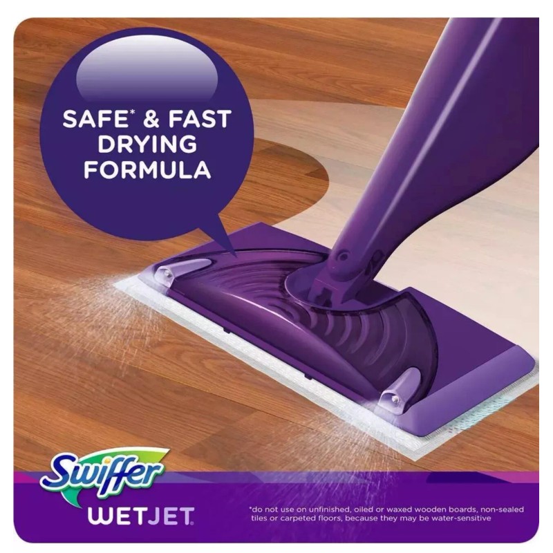 Swiffer WetJet 42 Oz Floor Cleaner Refills Fresh Scent 4-Bottles