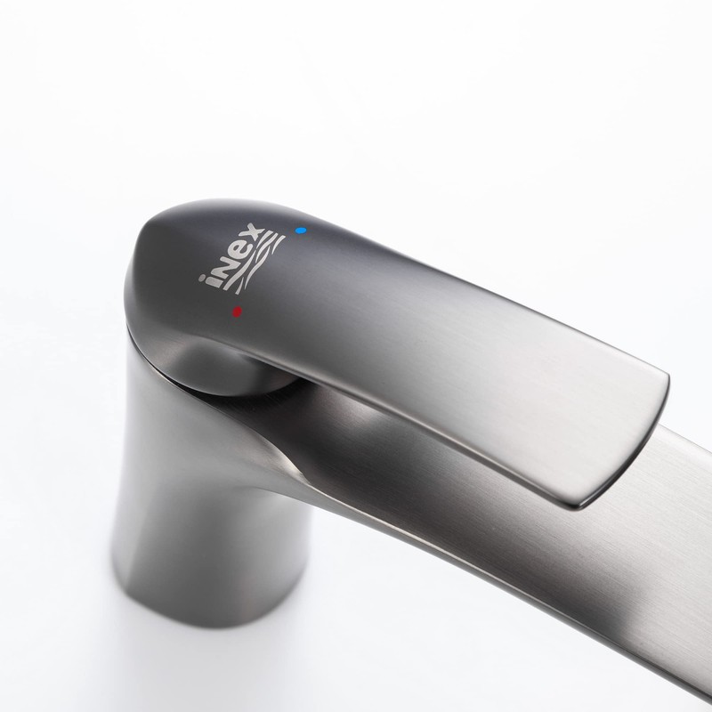 INEX EUROPA Grey Metal Basin Mixer Tap with 5 Year