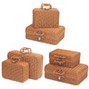 2 Wicker Picnic Basket with Lid Picnic Basket Boxes Small