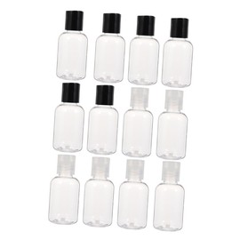 TOVINANNA 12pcs 50ml Refillable Travel Makeup Bottles Cosmetic Dispensers with Caps for Liquids Toiletries and Personal Care Products