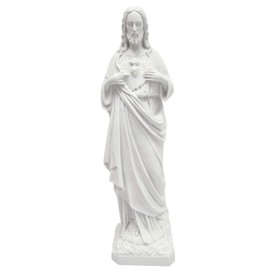 Vittoria Collection 25 Inch Sacred Heart of Jesus Christ Italian Statue Sculpture Made in Italy Indoor Outdoor Garden