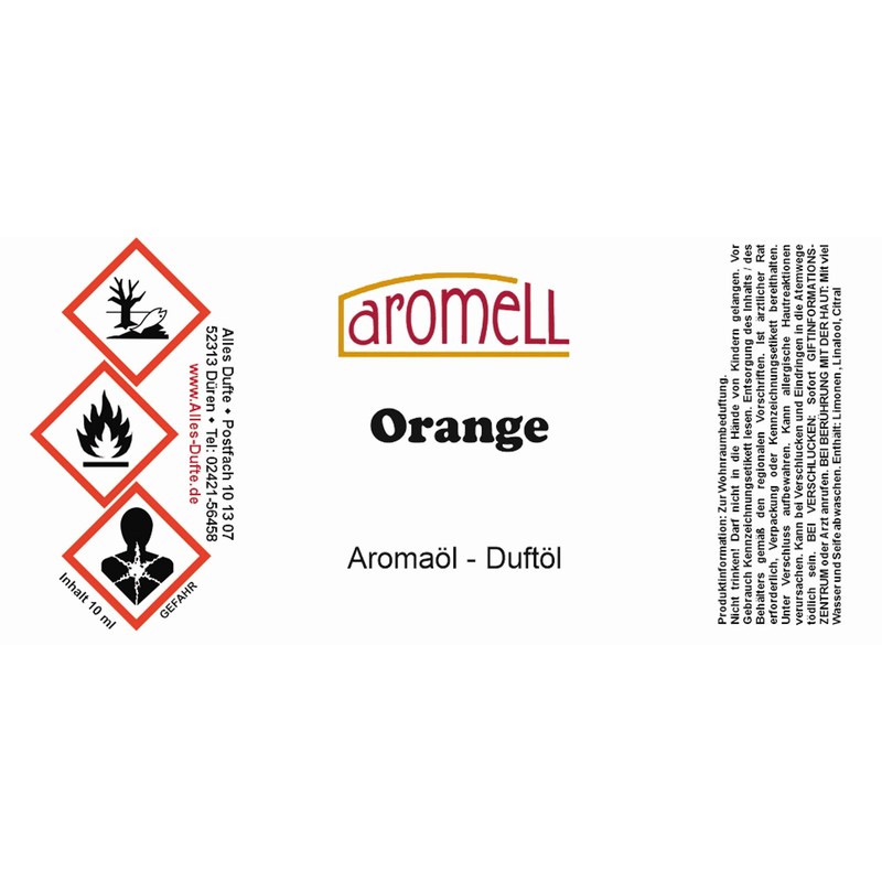Orange Aroma Oil 10ml