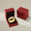 VISDIV Gold Wedding Rings for Women 925 Sterling Silver 14k