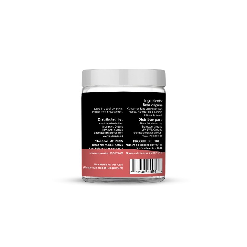 She Made Foods Beet Root Powder, Canadian Owned, Vegan available