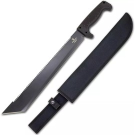 Snake Eye Machete with Heavy Duty Construction, Ergonomic Non-Slip Handle and Be