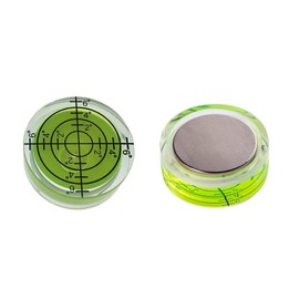 Aoderda 2 Pcs Magnetic Magnet Bubble Level Circular Precision Spirit Level Round Spirit Level Bubble 32 * 12mm for Measuring Instrument