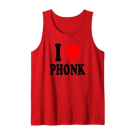 I Heart (Love) Phonk Hip-Hop Trap Music Memphis Southern Tank Top