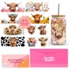 UV DTF Cup Wraps for 16 oz-9 Sheets Highland Cow