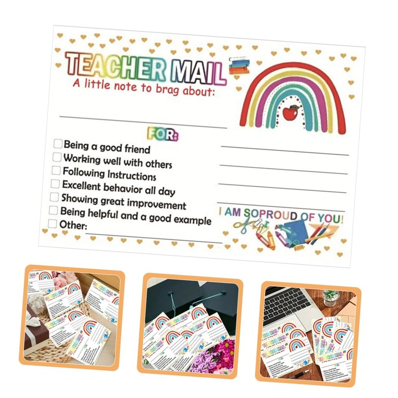 SEWACC 100pcs Motivational Reward Cards for Parents and Teachers Classroom