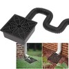 YOTODY Gutter Downspout Extensions,Catch Basin Low Profile Downspout Extender |