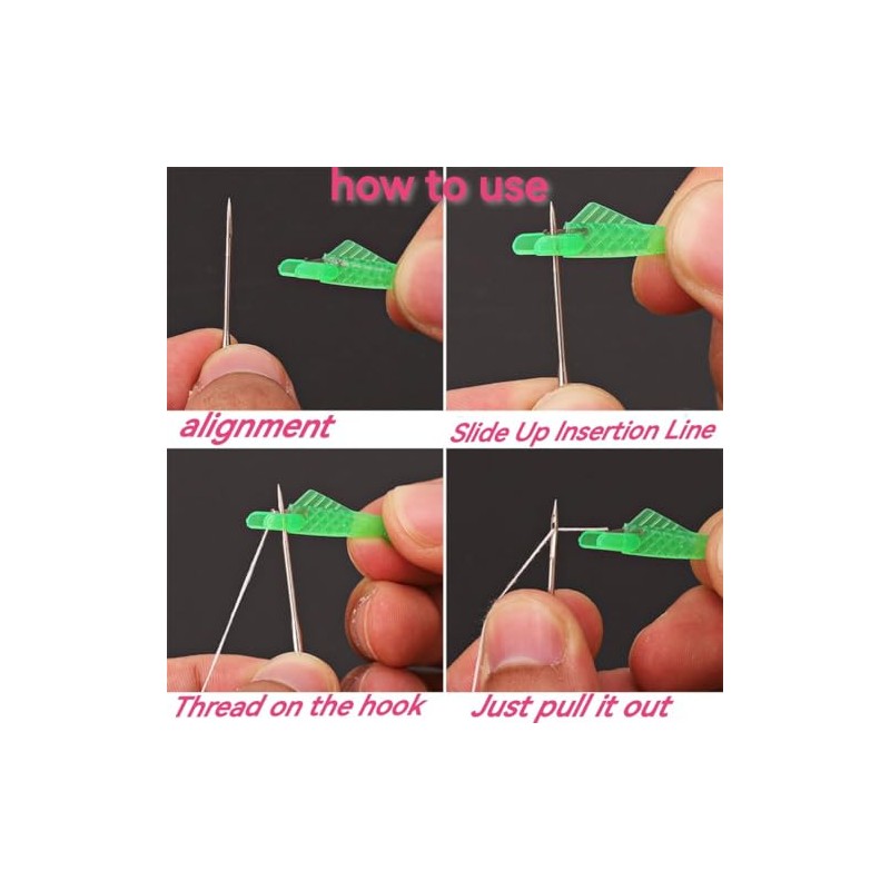 Fish Mouth Automatic Sewing Needle Threader - 15pcs Upgrade Quick