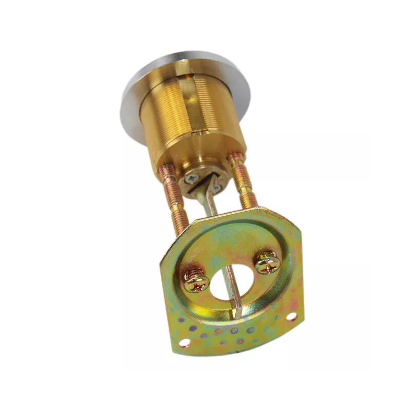 Mul-T-Lock Junior Satin Chrome Rim/Mortise Cylinder With 2 Keys and