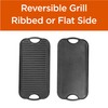 Commercial CHEF Cast Iron Griddle, Reversible Grill Griddle with Dual