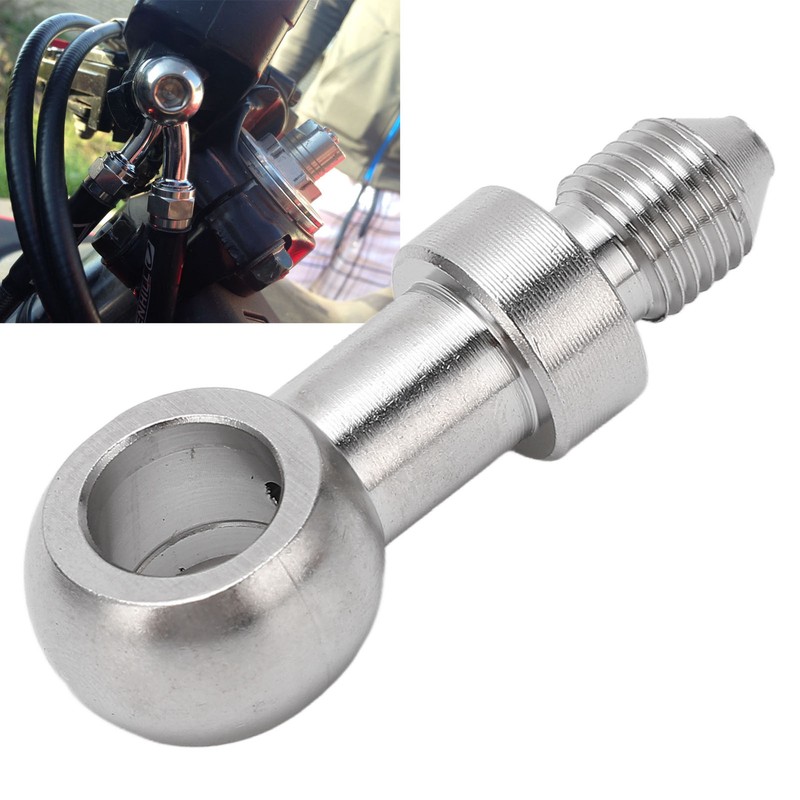 3/8in Brake Banjo Fitting 10mm Inner Diameter Stainless Steel Hose