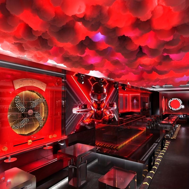 16FT Big Cloud Light, DIY Thunder Cloud Light, Music Rhythm,