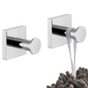 KOKOSIRI Robe Hooks for Bathroom Chrome Kitchen Hooks Hanging Hand