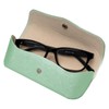 Tacy CY-6338B-8 Glasses Case, Stylish, Women's, Cute, Semi-Hard Case, Button