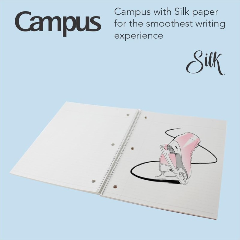 KOKUYO Campus Spiral Notebook, 10-1/2” x 8”, College Ruled, 80