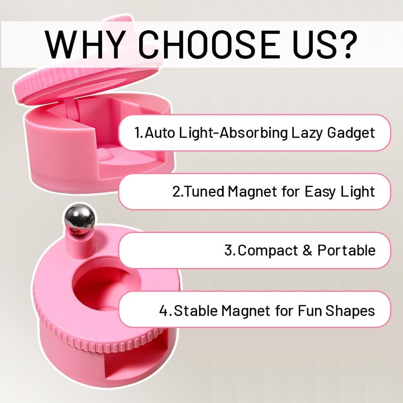 360° Rotating Cat Eye Magnet for Nails,Glass Bead Nail Magnet