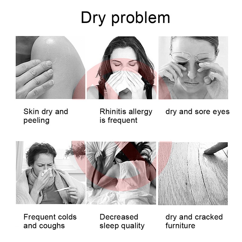 Air Humidifier 7 Color LED Light USB Charging Humidifier for