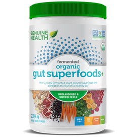 Genuine Health Fermented Organic Gut Superfoods+, Summer Berry Pomegranate / 229g-273g