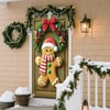 Nuxovilar Christmas Gingerbread Man Door Cover Banner 35x71 In Polyester