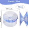 GORGECRAFT 10 Pack Small Suction Cups 20.5Mm Double Sided Suction