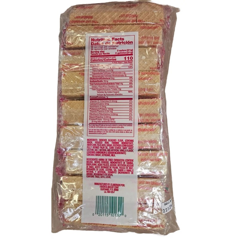 Favorita Crispy Creme Wafers Galletas Favorita Family Pack from (36