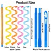 Hair Rollers, 24 Pieces Spiral Curlers No Heat Curlers Styling