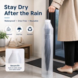 Reusable Umbrella Sleeve for Rainy Days – Waterproof Protective Cover for Wet Compact & Stick Umbrellas