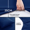 Moonlight Bedding Double Fitted Sheet - 25cm Deep Pockets Ultra
