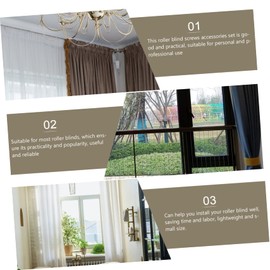 CORHAD 1 Set Curtain Accessories Household Roller Curtains Blind Accessories Parts Rolling Blind Fittings Accessories Curtain Repair Accessories Kit Blinds Accessories Parts Plastic White