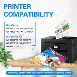 SANCTink 405XL Printer Cartridges 405 Cartridges for Epson Workforce Pro WF-3820DWF WF-4830DTWF - 3825DWF 4820DWF 4825DWF WF-7830DTWF WF-7835DTWF WF-7840DTWF Printers 10 Pack