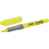BIC 811935 Pack of 12 Yellow Bevelled Tip Marker Pens