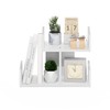 Furinno Hermite Wooden Desktop Bookshelf Storage Organizer for Home and