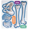 Teacher Created Resources - 77241 Human Skeleton Magnetic Accents 33"