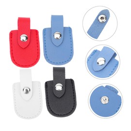 Healeved 12pcs Pu Cuticle Scissors Pouch Holder Lightweight Nail Scissor Cover for Easy Storage Protective Case for Nail Clippers for Travel and Home Use