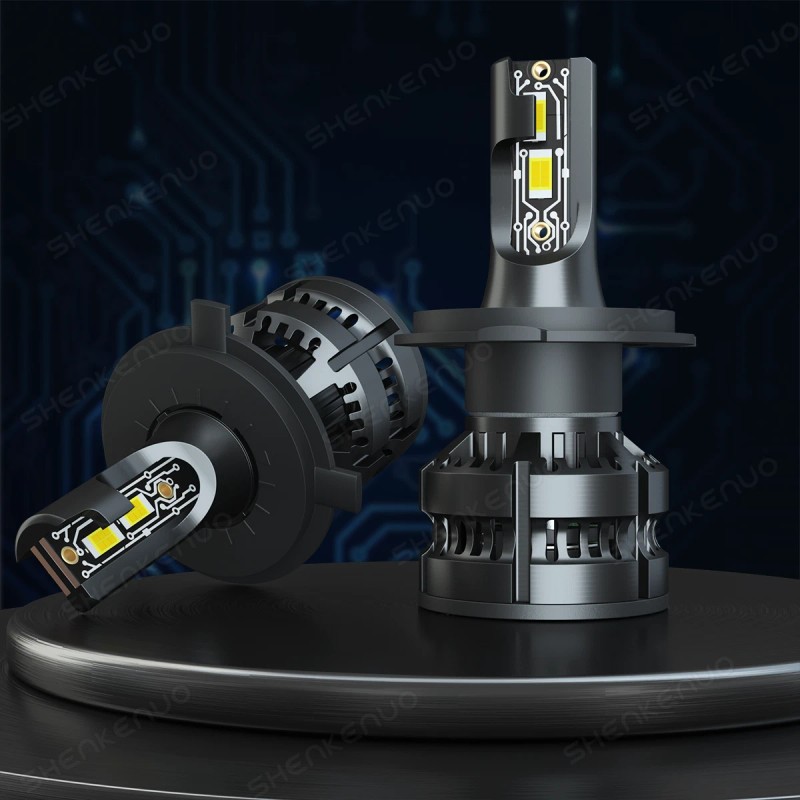 SHENKENUO MINI H4 9003 LED Headlight Bulbs Car & Truck