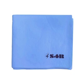 S4R Chamois Towel, Swimming Seam Towel, Large, 31.5 x 11.8 inches (80 x 30 cm), Horizontal, Backless, Highly Absorbent, Swim Towel, Car Wash, Travel, Sports, Heat Prevention (Blue (Large)