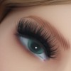 Thick False Eyelashes, 1 Pair Long Fluffy D Curl False