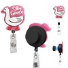 Magnetic Badge Holder with Strong Magnet Back, Silly Goose Retractable