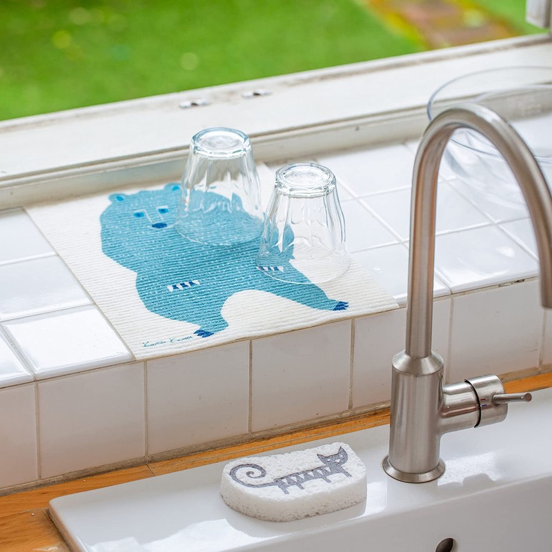 Eoct Ecomfort House Sponge Wipe, Colander, Kata Kata Bear