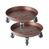 2 Pack 16" Heavy Duty Plant Dolly with Wheels, 320lbs