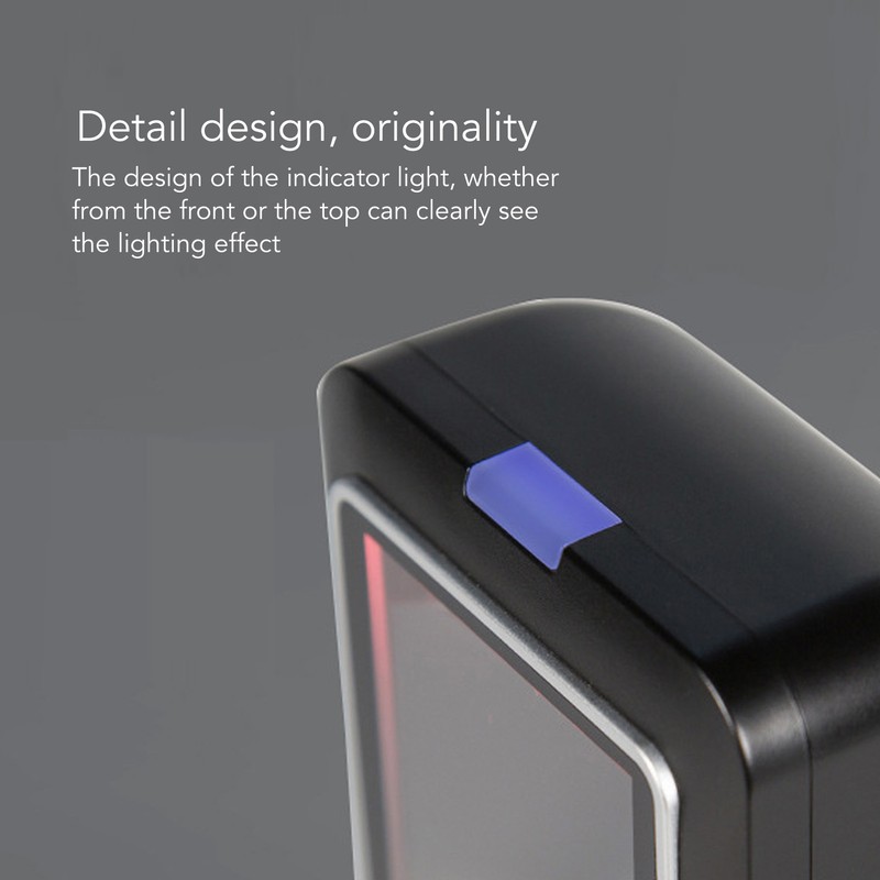 2D Hands Free Barcode Scanner QR Barcode Omnidirectional USB Wired