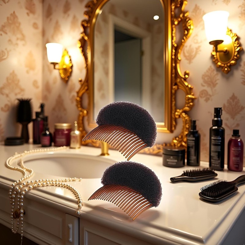 2Pcs Hair Styling Accessories Set, Foam Bun Maker Inserts, Volume