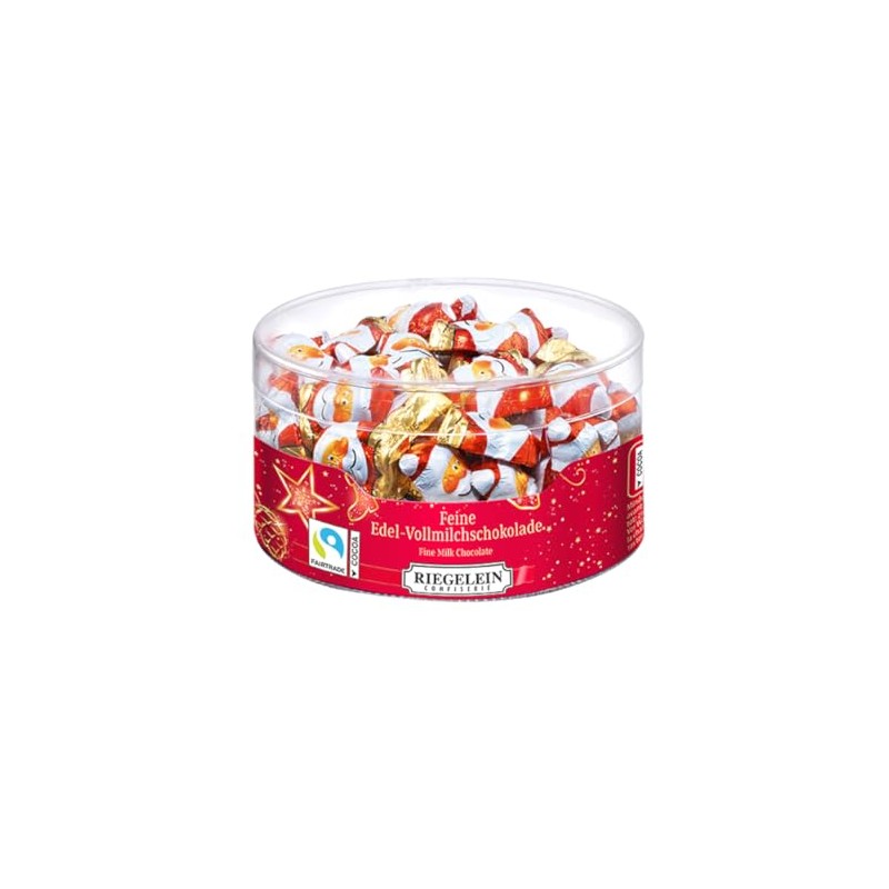 Riegelein Christmas Gnome Mini with 5 g per piece, Round