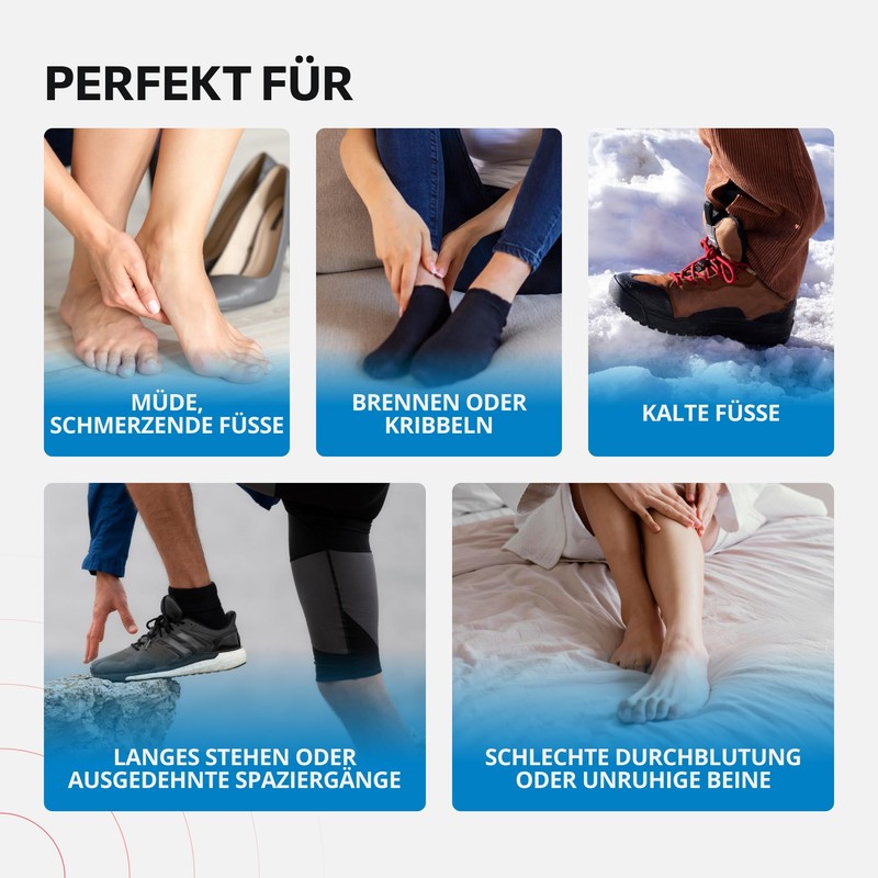Emsense EMS Foot Massager with Triple Technology to Promote Blood